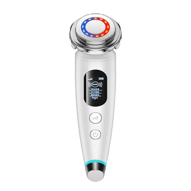 Facial Massager - 4-in-1 Anti-Aging Device with Light Therapy, Wrinkle Reduction & Skin Rejuvenation for Home Use