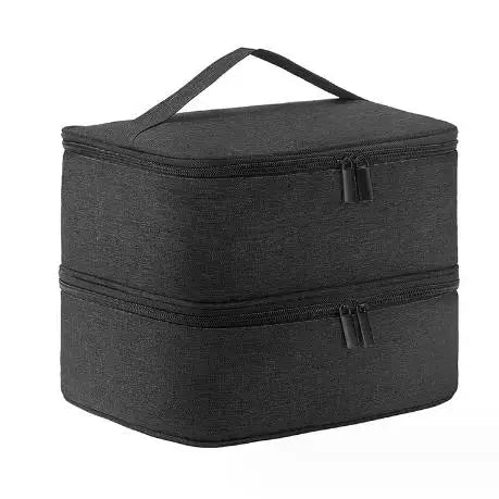 Nail Polish Storage Bag Essential Oil Bag Portable Cosmetic Nail Care Kit Nail Care Tool Storage Box Double Layer 30 Compartment