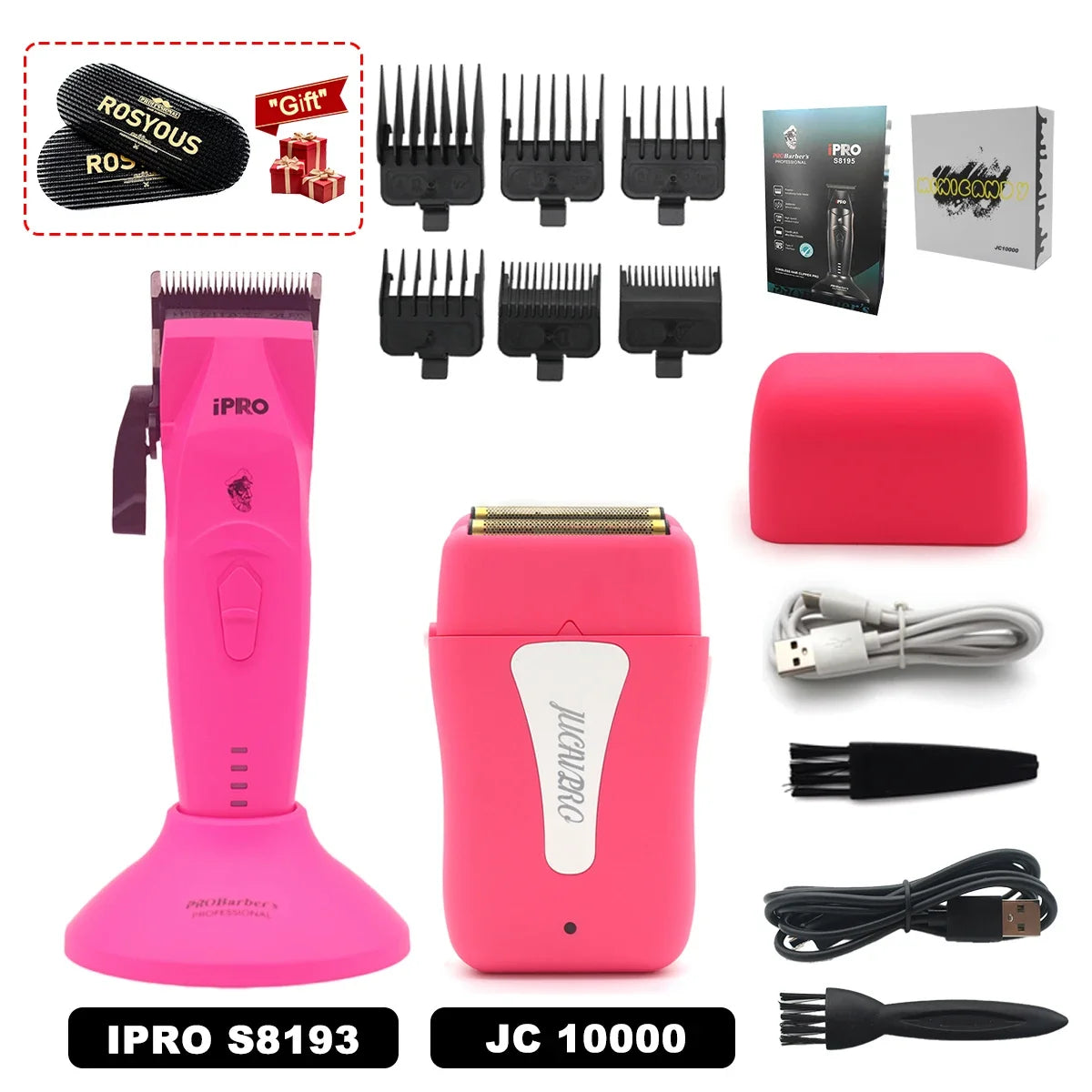 Hair Clippers Professional Kit Brushless Motor DLC Blade 10000RPM Professional Hair Cutting Machine Men's Barber Machine