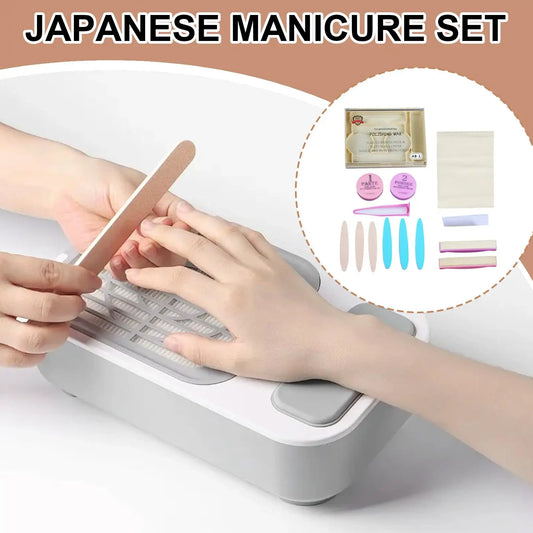 Nail Manicure Kit with Buffer Shine Pedicure Kit Natural Nail Prep Set for Women for Women Girls Beginner Home Salon Daily Party