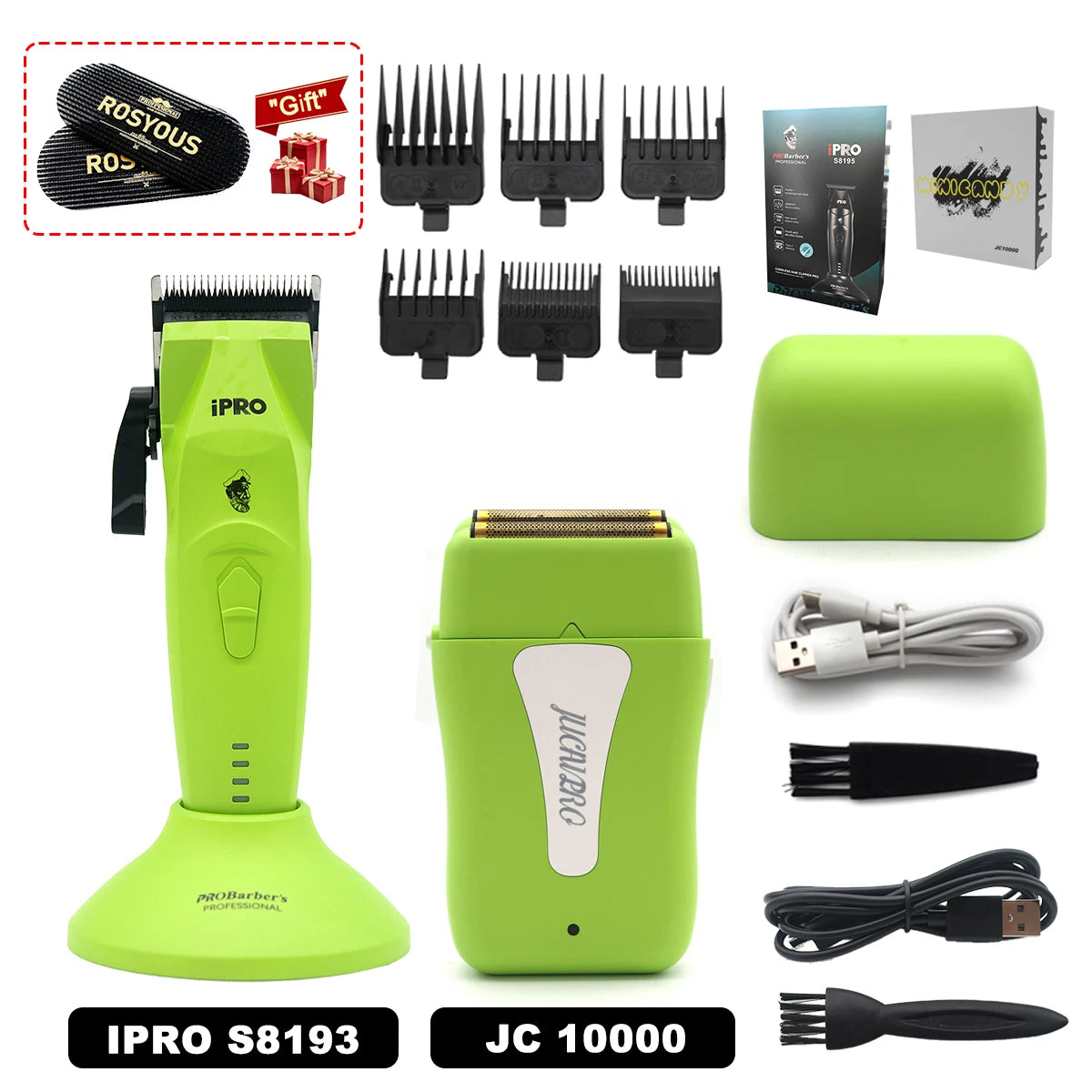 Hair Clippers Professional Kit Brushless Motor DLC Blade 10000RPM Professional Hair Cutting Machine Men's Barber Machine