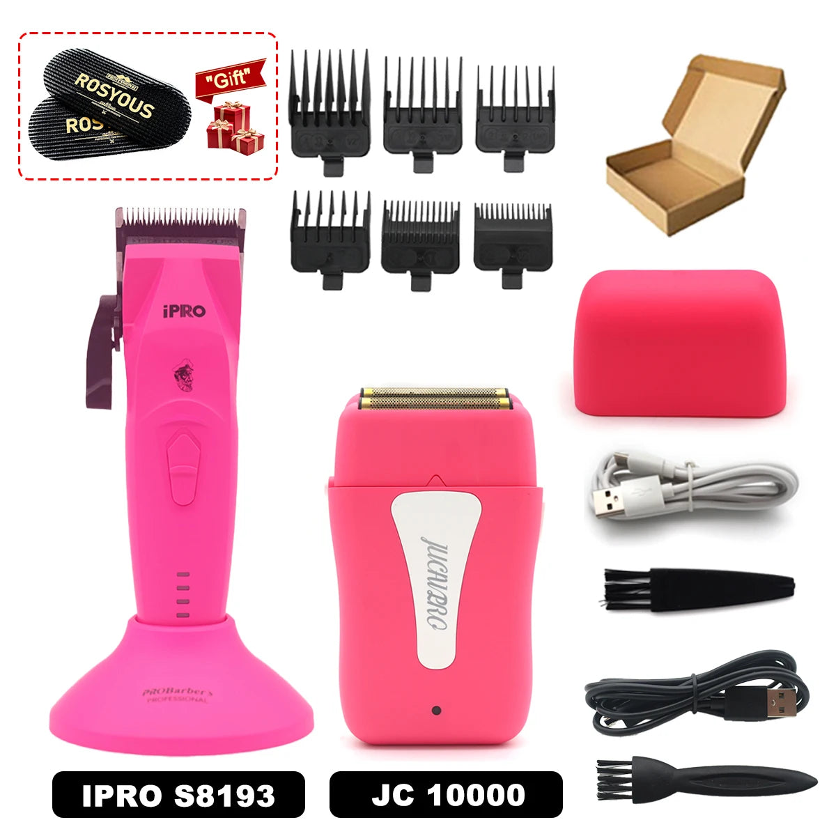 Hair Clippers Professional Kit Brushless Motor DLC Blade 10000RPM Professional Hair Cutting Machine Men's Barber Machine