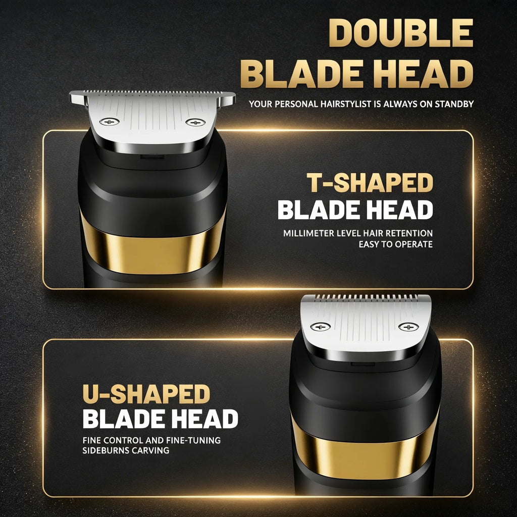 Clippers and Trimmers Set with Combs, Cordless Hair Clippers for Men, Electric Barber Clippers Set for Hair Cutting & Grooming