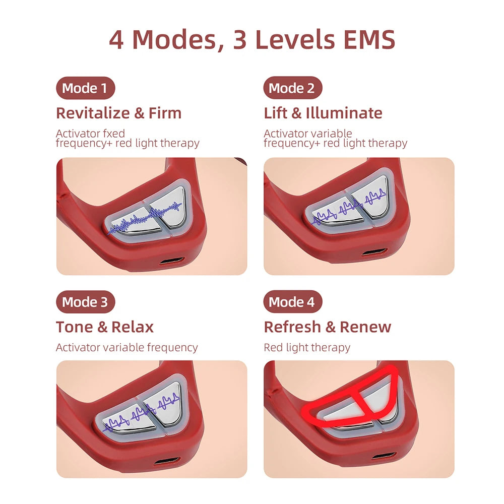 Upgrade Microcurrent Eye Massager EMS Eye Lifting Firming Beauty Device Reduce Dark Circles Eye Care Tool for Men and Women