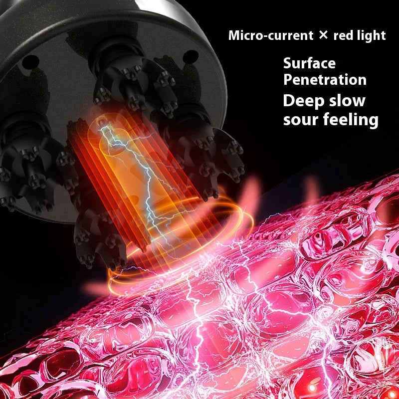 Electric Scalp Massager Hair Kneading Massager Smart Head Massage Scalp 4 Massage Heads Deep Clean and Stress RelaxBody Massager