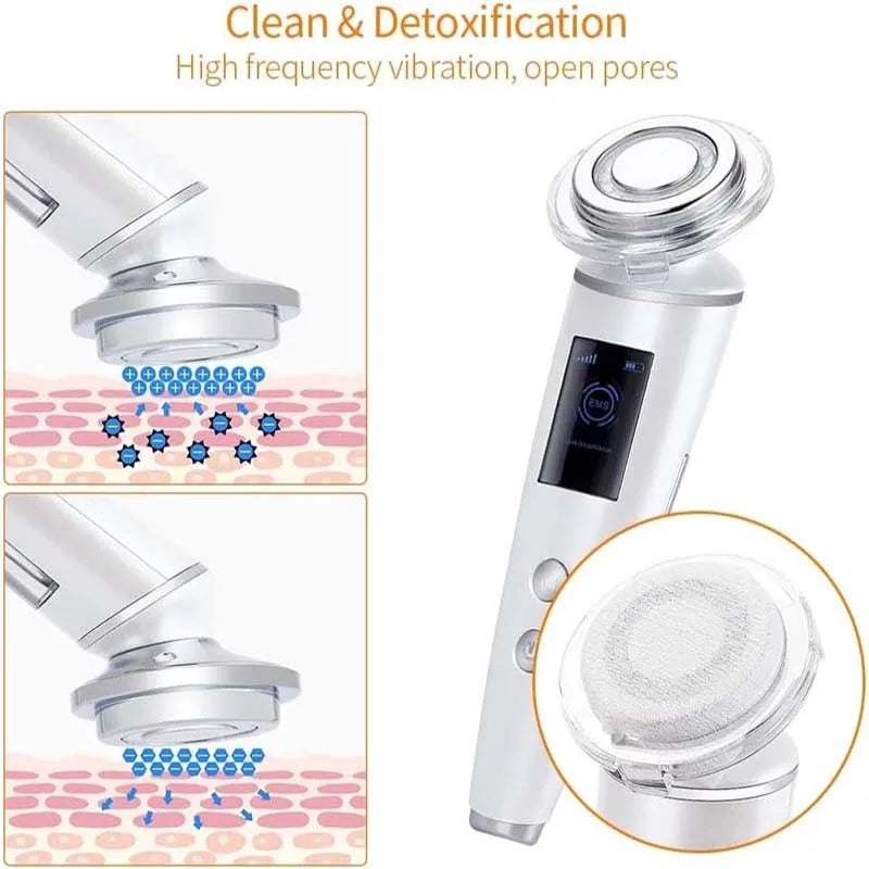 High Frequency Microcurrent Facial Machine for Skin Tightening & Rejuvenation ABS Beauty Device for Face