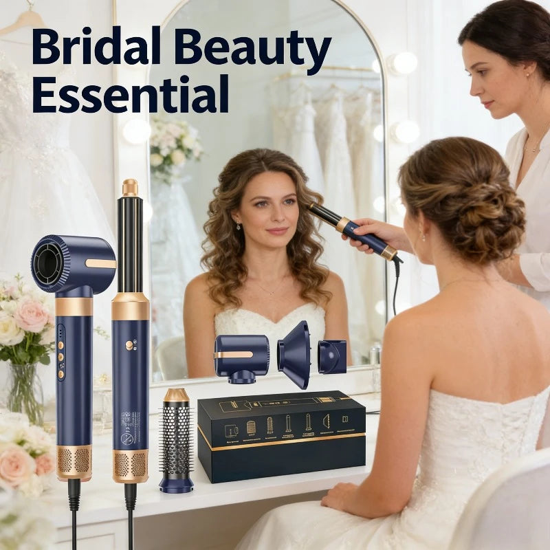 Tinsol Pro 7-en-1 Brosse Soufflante — Coiffure Haute Vitesse à Domicile