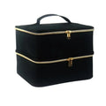 Nail Polish Storage Bag Essential Oil Bag Portable Cosmetic Nail Care Kit Nail Care Tool Storage Box Double Layer 30 Compartment