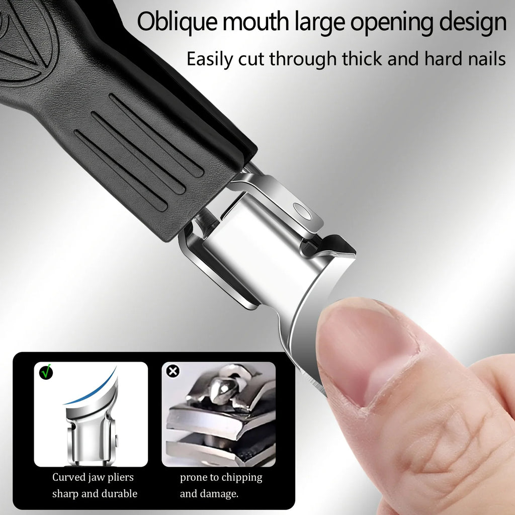 Nail care kit, suitable for growing toenails and thick toenails equipped with nail files cuticle forceps and nail trimming tools