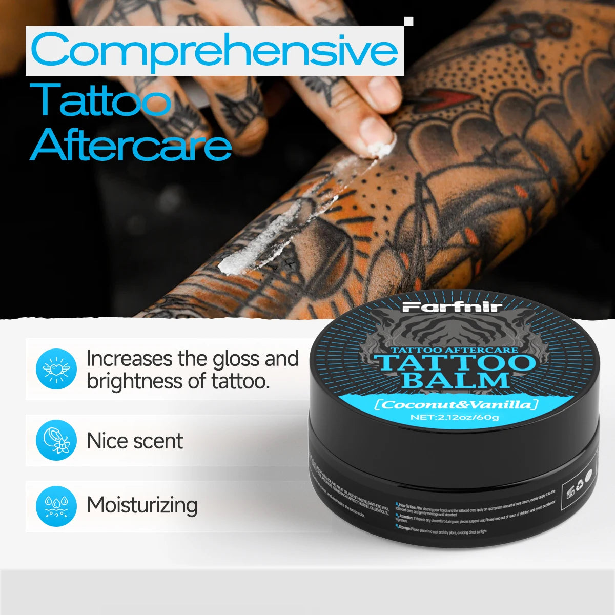 Tattoo Care Kit (Aftercare + Cleansing): Comprehensive care for new tattoos—cleansing, hydration, and moisturizing nourishment.