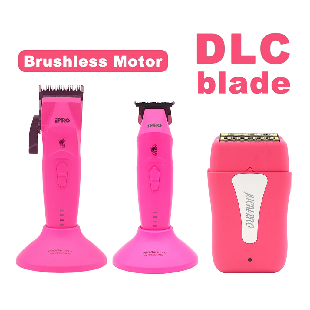 Hair Clippers Professional Kit Brushless Motor DLC Blade 10000RPM Professional Hair Cutting Machine Men's Barber Machine