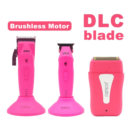 Hair Clippers Professional Kit Brushless Motor DLC Blade 10000RPM Professional Hair Cutting Machine Men's Barber Machine