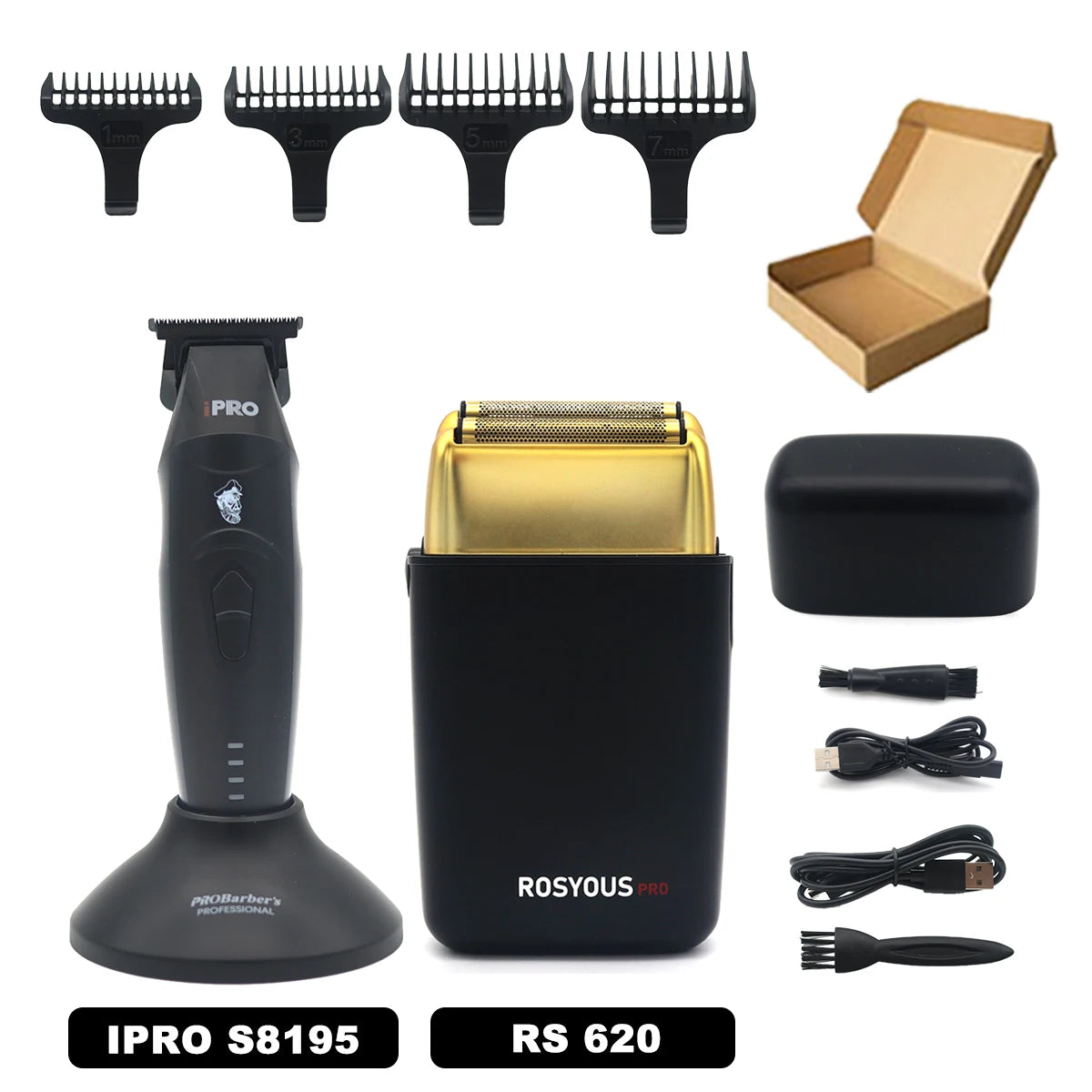 Hair Clippers Professional Kit Brushless Motor DLC Blade 10000RPM Professional Hair Cutting Machine Men's Barber Machine