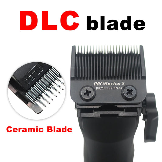 Hair Clippers Professional Kit Brushless Motor DLC Blade 10000RPM Professional Hair Cutting Machine Men's Barber Machine