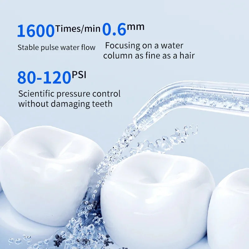 Portable Oral Irrigator 300ML Water Flosser Teeth Whitening Waterproof Dental Care Kit