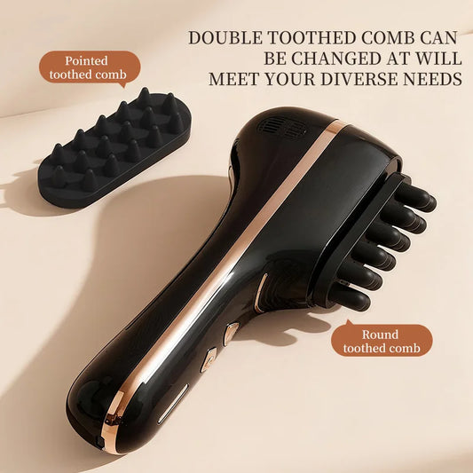 NEW Electric Scalp Massager Comb - Vibrating Hair Care Device for Relaxing Head, Anti-Hair Loss, Smoothing Hair, Fascia Comb