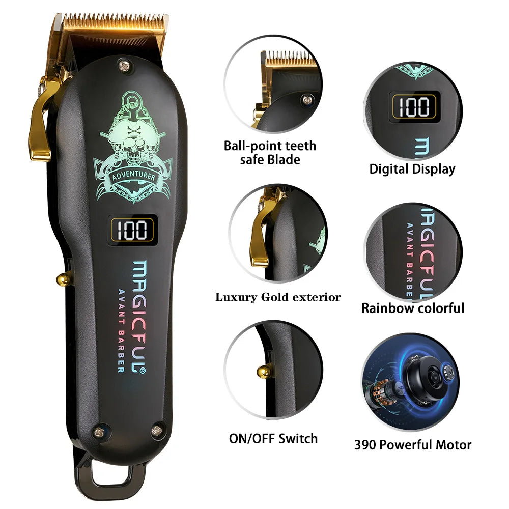 Hair Cutting Machine New Fashion Colorful Hair Clipper Trimmer Men's Beauty Gifts Home Electric Beard Clippers For Men