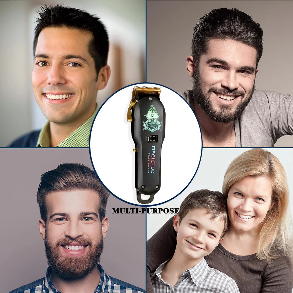 Hair Cutting Machine New Fashion Colorful Hair Clipper Trimmer Men's Beauty Gifts Home Electric Beard Clippers For Men