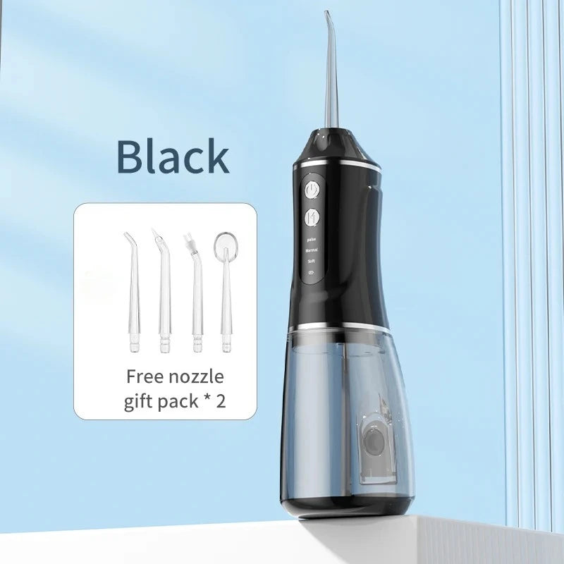 Portable Oral Irrigator 300ML Water Flosser Teeth Whitening Waterproof Dental Care Kit