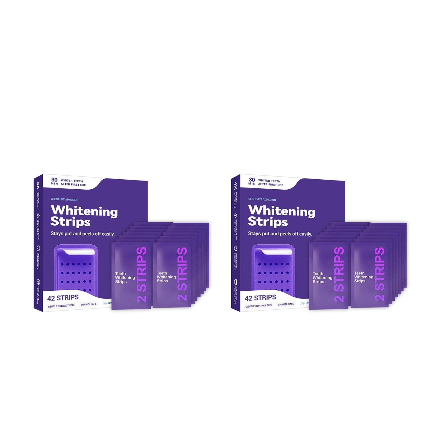 Purple Teeth Whitening Strip Fresh Breath Removing Yellow Stains Cleaning Dental Bleaching Brightening Patch Oral Care Daily Use