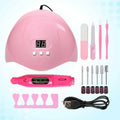Nail Lamp Kit, Polishing Pen, Nail Care Accessory Kit, Handheld Pen Style Sanding and Polishing Blocks, Nail Tools