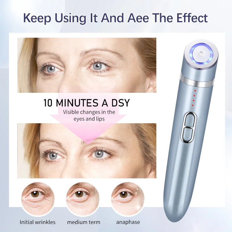 Anti-Aging Eye Beauty Massage Machine Fine Line Wrinkle Removal Vibration Facial Skincare Massager for Eye Area
