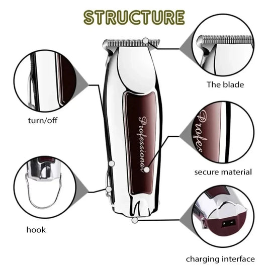 Hair Clipper Hair Trimmer Hair Clipper Professional Barber Trimmer Electric Shaver Hair Cutting Machine Rechargeable Trimmer Men