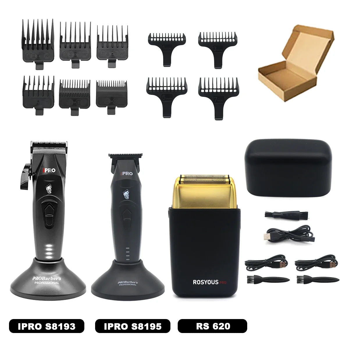 Hair Clippers Professional Kit Brushless Motor DLC Blade 10000RPM Professional Hair Cutting Machine Men's Barber Machine