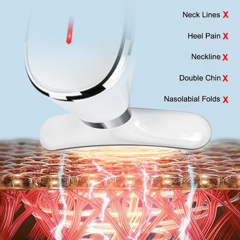 Anti Wrinkle Facial Vibrating Massager Skin Rejuvenation Device 7-Color LED Brightening Firming Eliminate Wrinkle Beauty Machine