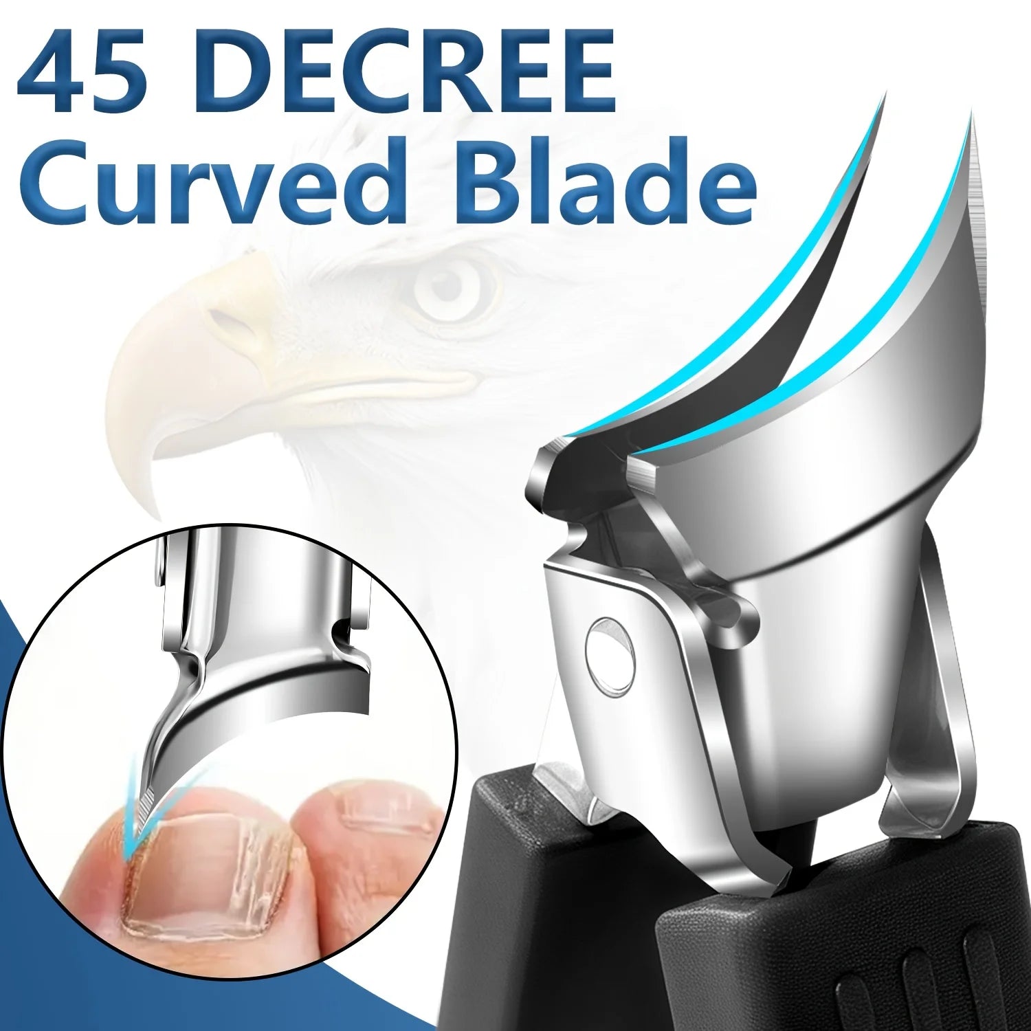 Nail care kit, suitable for growing toenails and thick toenails equipped with nail files cuticle forceps and nail trimming tools