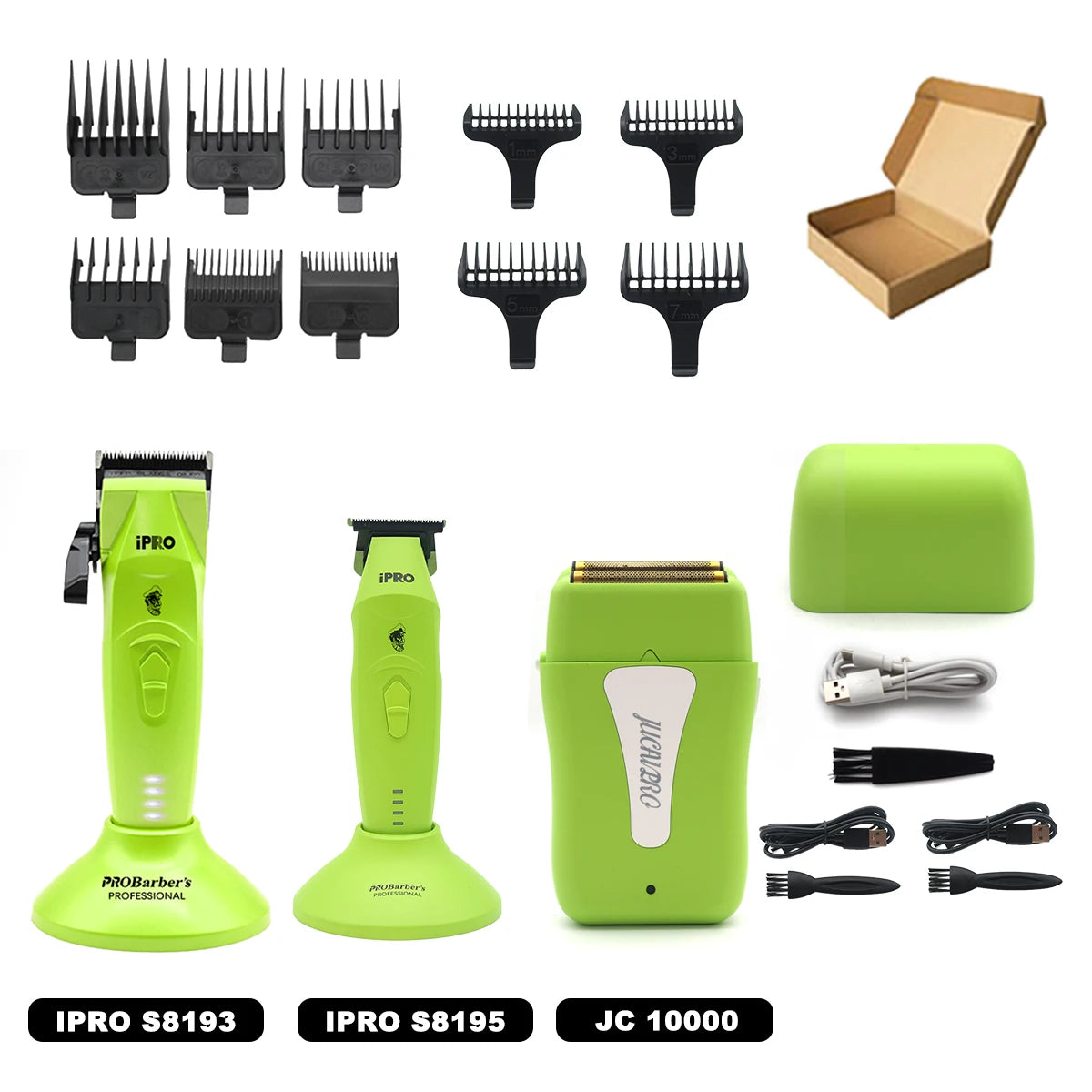 Hair Clippers Professional Kit Brushless Motor DLC Blade 10000RPM Professional Hair Cutting Machine Men's Barber Machine