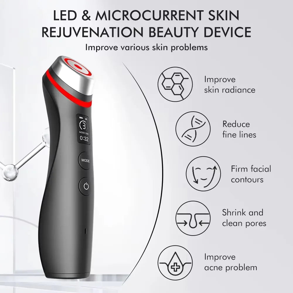 2025 Age Booster Pro Home Skincare Anti-aging Beauty Device Portable Light Therapy Essentials Acne Treatment Device