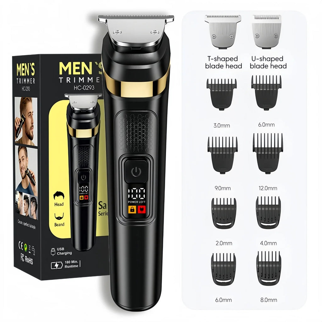 Clippers and Trimmers Set with Combs, Cordless Hair Clippers for Men, Electric Barber Clippers Set for Hair Cutting & Grooming
