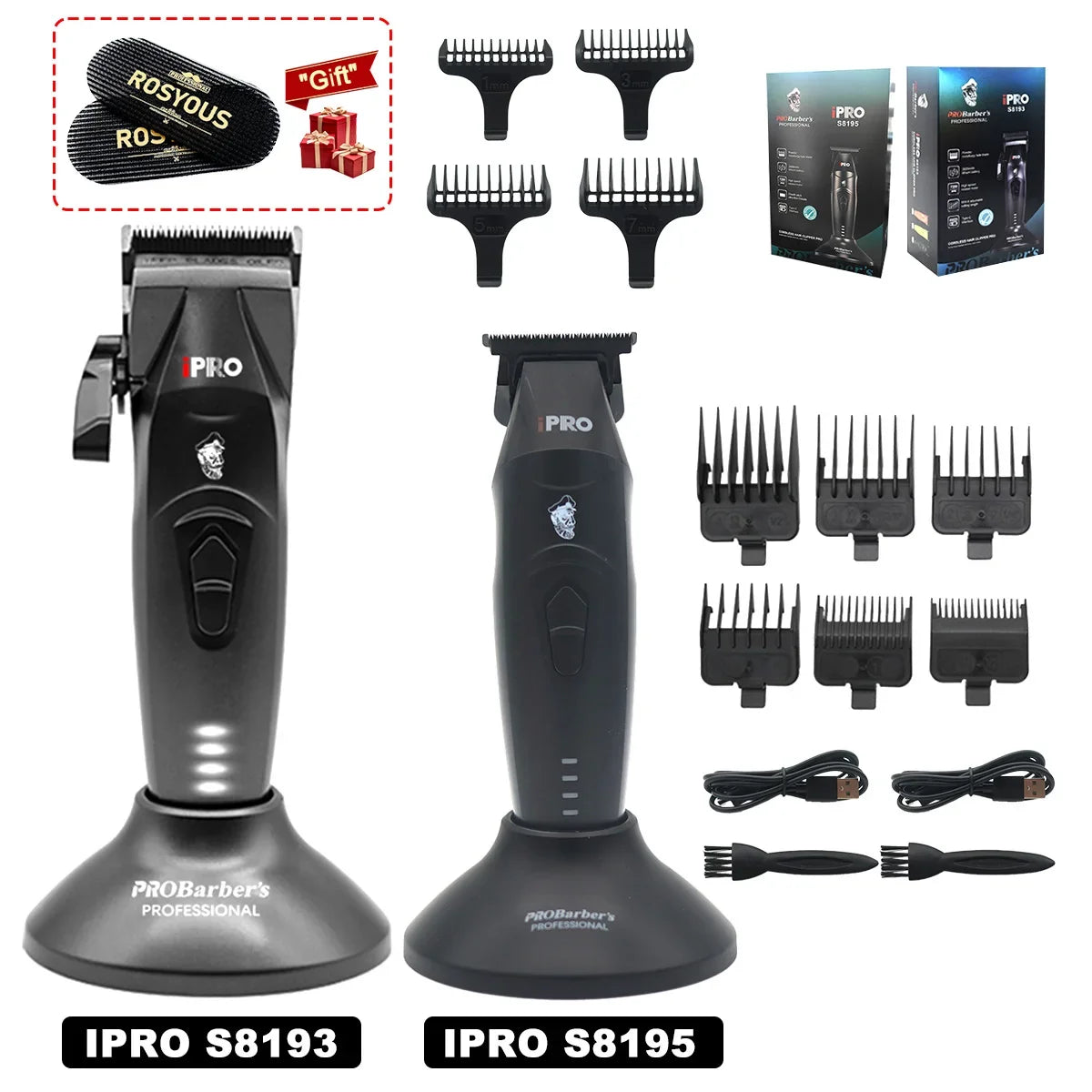 Hair Clippers Professional Kit Brushless Motor DLC Blade 10000RPM Professional Hair Cutting Machine Men's Barber Machine