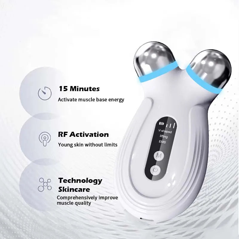 Home Microcurrent Beauty Device for Facial Wrinkle Tightening ABS Effective Nasolabial Folds Neck Wrinkles Fade Facial Lifting