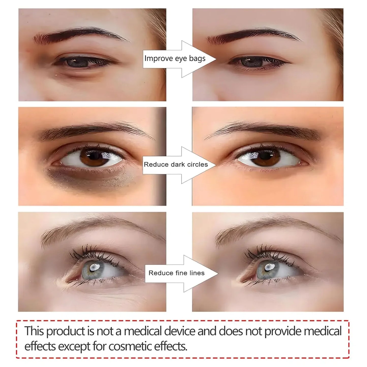 3D Eye Beauty Instrument Micro-Current Pulse Eye Relax Reduce Wrinkles and Dark Circle Remove Eye Bags Massager Beauty Tool