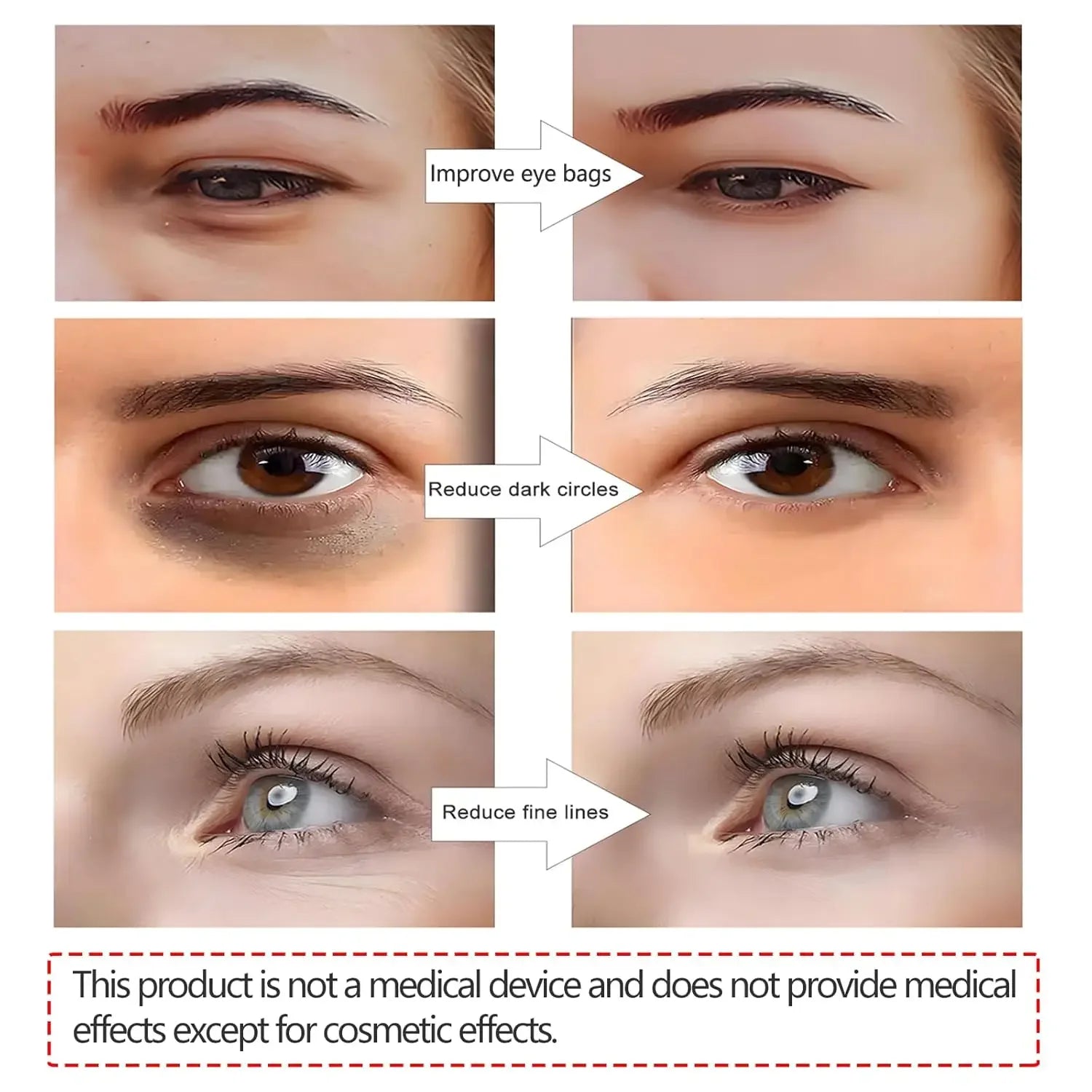 3D Eye Beauty Instrument Micro-Current Pulse Eye Relax Reduce Wrinkles and Dark Circle Remove Eye Bags Massager Beauty Tool