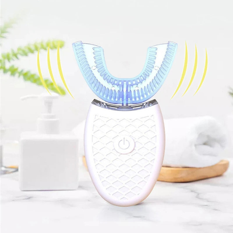 Soft Bristle U Shape Smart Teeth Whitening Waterproof Profesional Rechargeable Automatic Tooth Brush Set