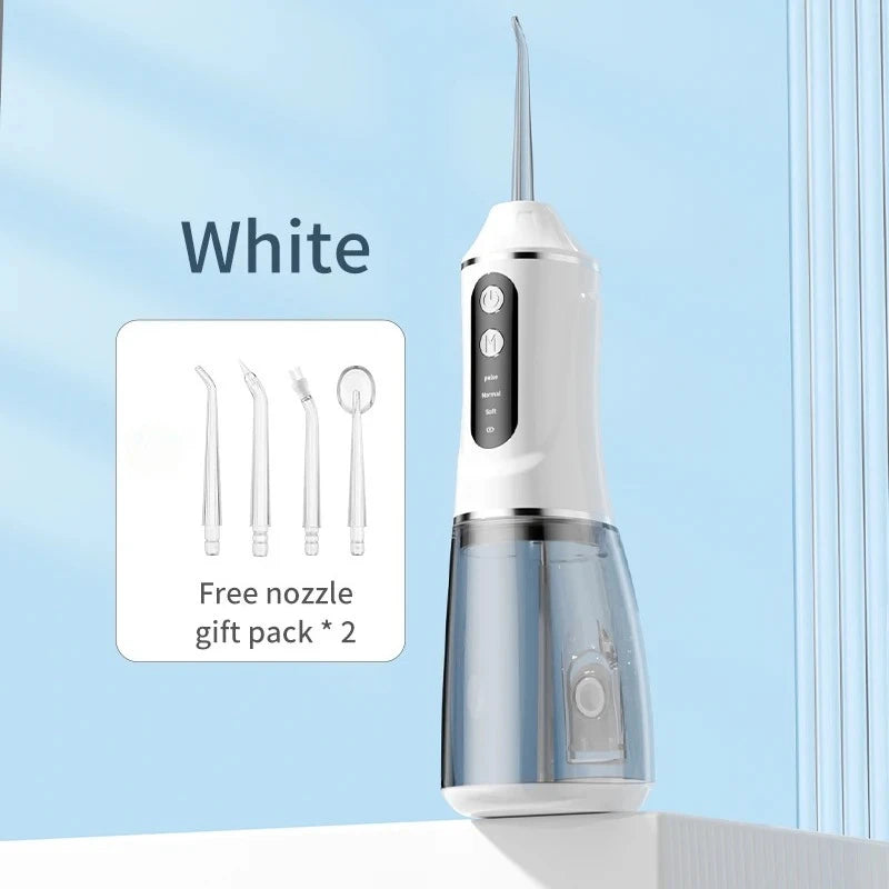 Portable Oral Irrigator 300ML Water Flosser Teeth Whitening Waterproof Dental Care Kit