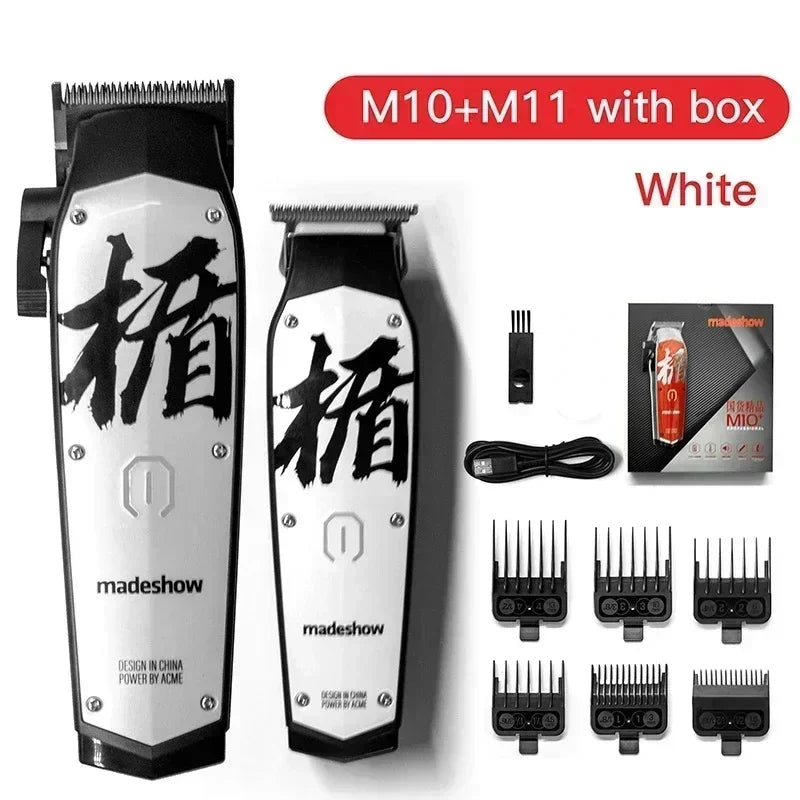 MADESHOW M10 M11 Hair Clippers for Men Professional -Cordless Hair Trimmer Set for Barbers Premium Gift Hair Clipper Kit