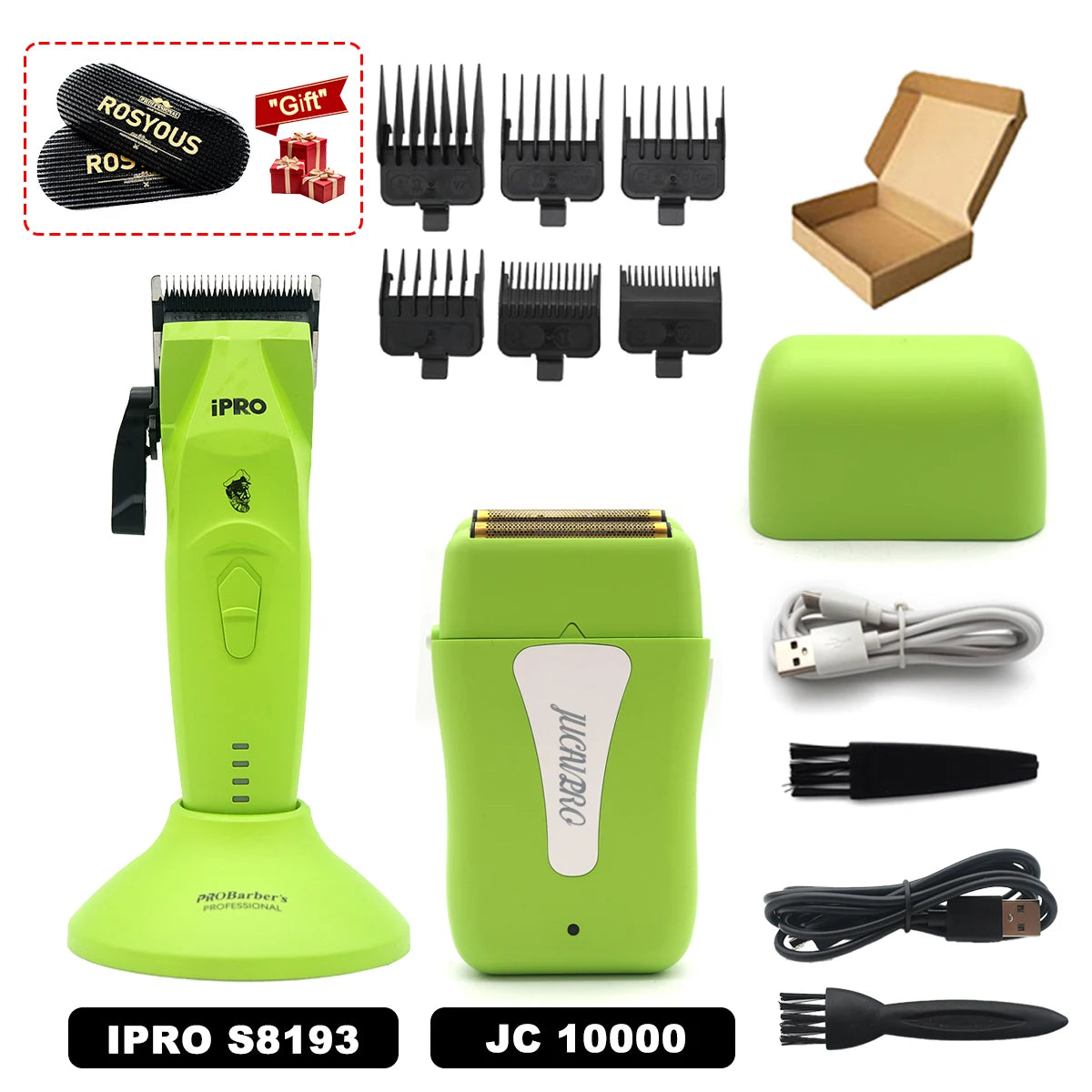 Hair Clippers Professional Kit Brushless Motor DLC Blade 10000RPM Professional Hair Cutting Machine Men's Barber Machine