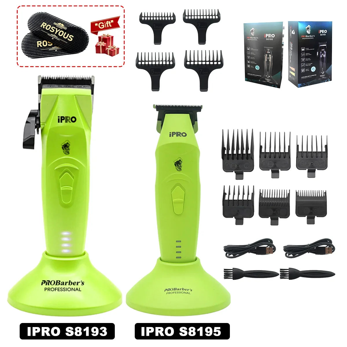 Hair Clippers Professional Kit Brushless Motor DLC Blade 10000RPM Professional Hair Cutting Machine Men's Barber Machine