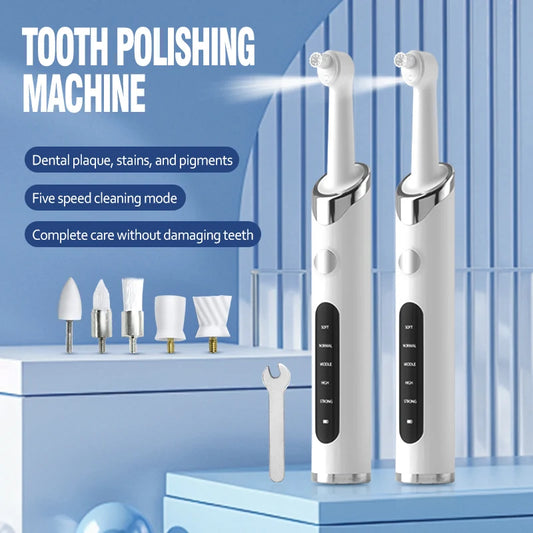 Electric Tooth Polisher Dental Care Kit Teeth Whitening Tool Portable Oral Hygiene Device