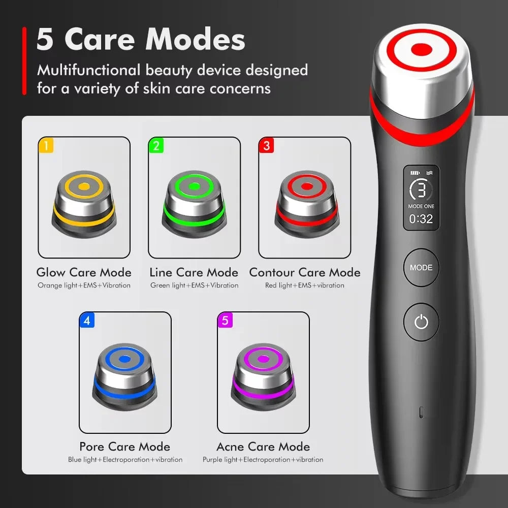2025 Age Booster Pro Home Skincare Anti-aging Beauty Device Portable Light Therapy Essentials Acne Treatment Device