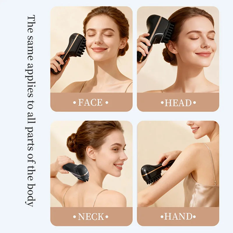 NEW Electric Scalp Massager Comb - Vibrating Hair Care Device for Relaxing Head, Anti-Hair Loss, Smoothing Hair, Fascia Comb