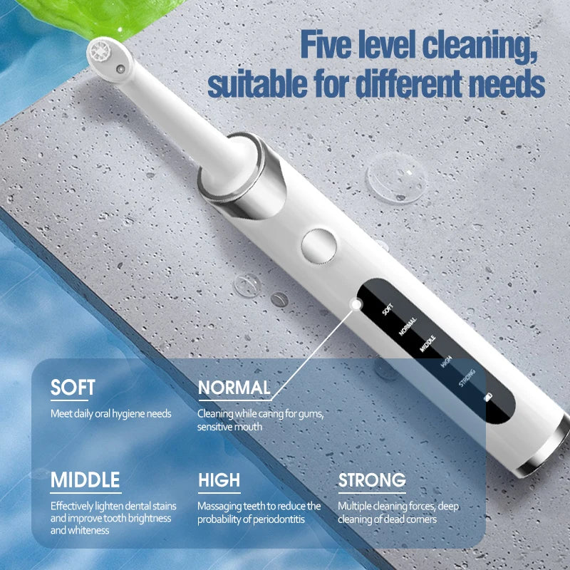 Electric Tooth Polisher Dental Care Kit Teeth Whitening Tool Portable Oral Hygiene Device