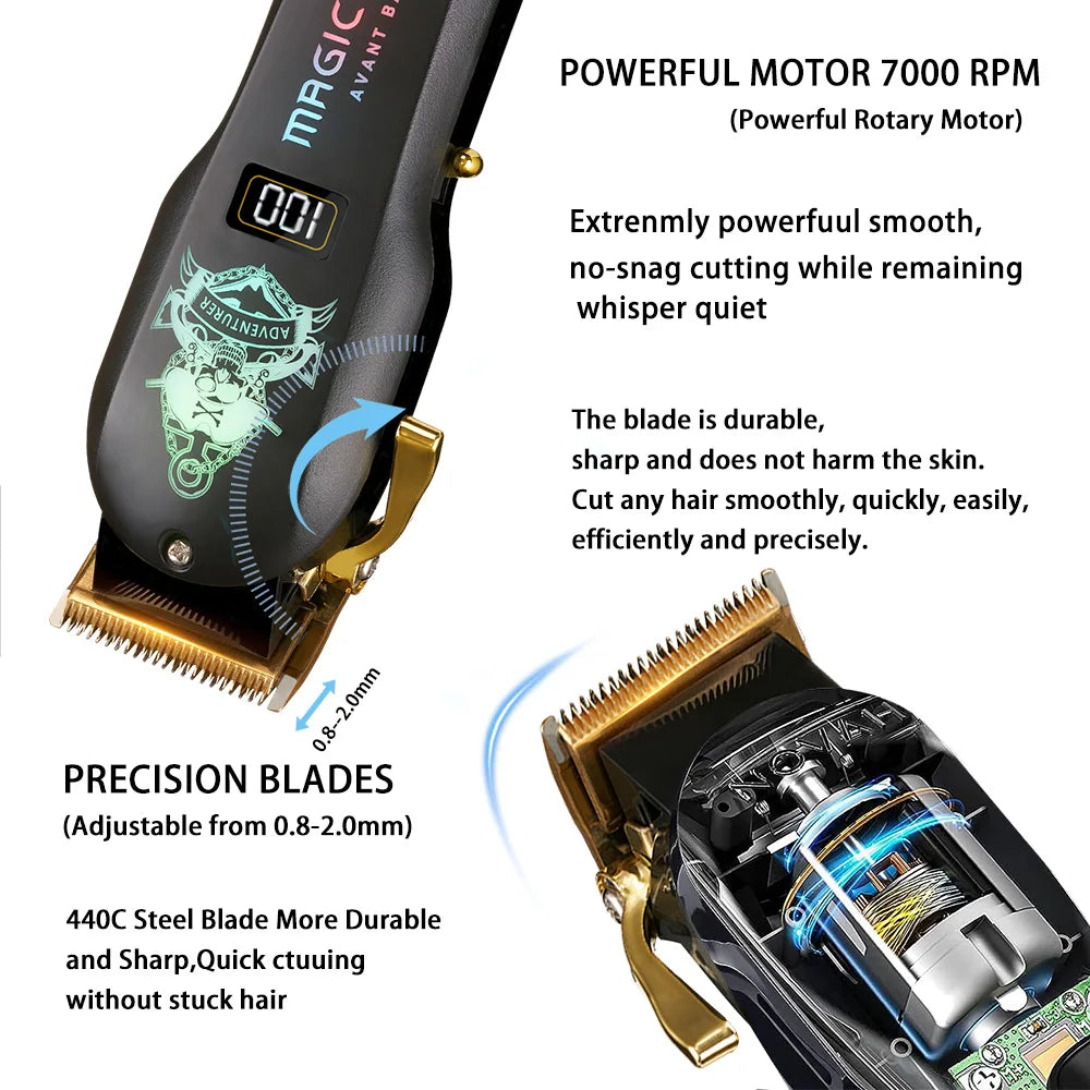 Hair Cutting Machine New Fashion Colorful Hair Clipper Trimmer Men's Beauty Gifts Home Electric Beard Clippers For Men