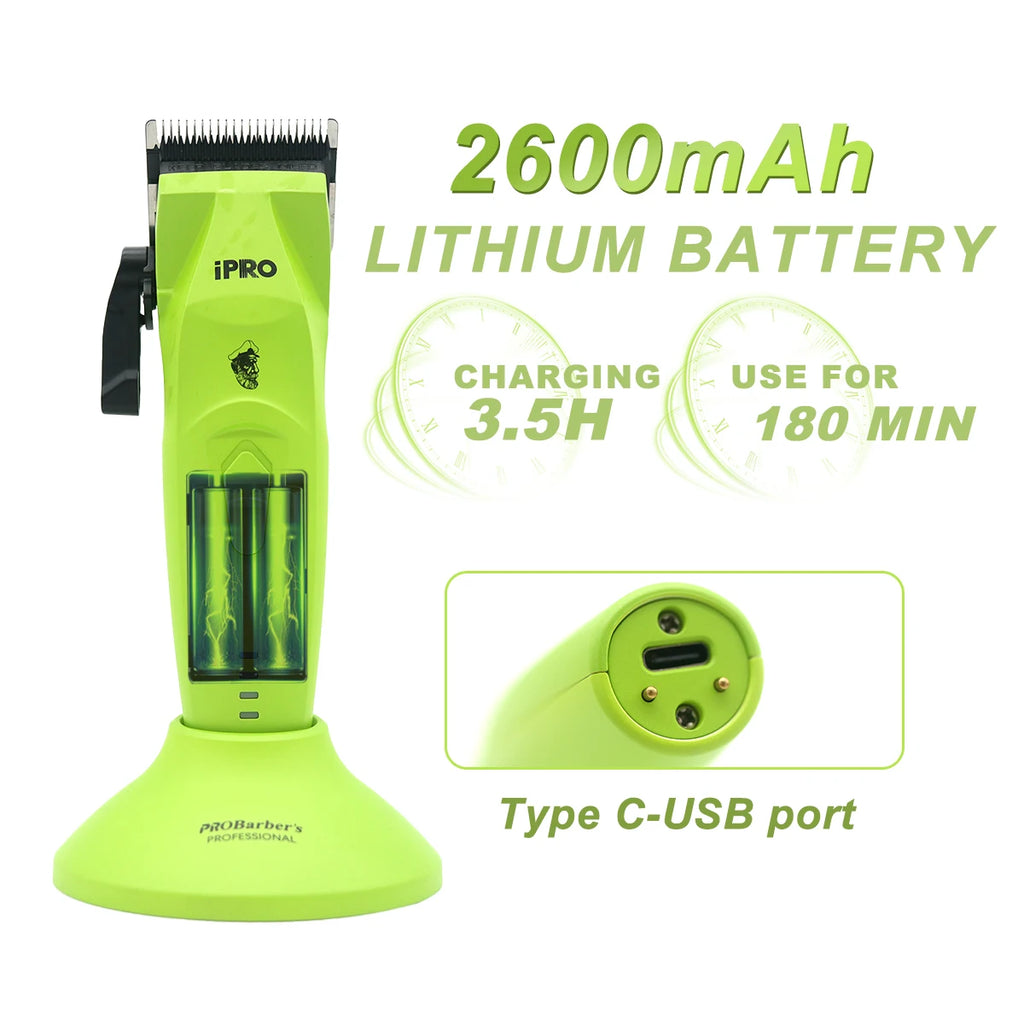 Hair Clippers Professional Kit Brushless Motor DLC Blade 10000RPM Professional Hair Cutting Machine Men's Barber Machine