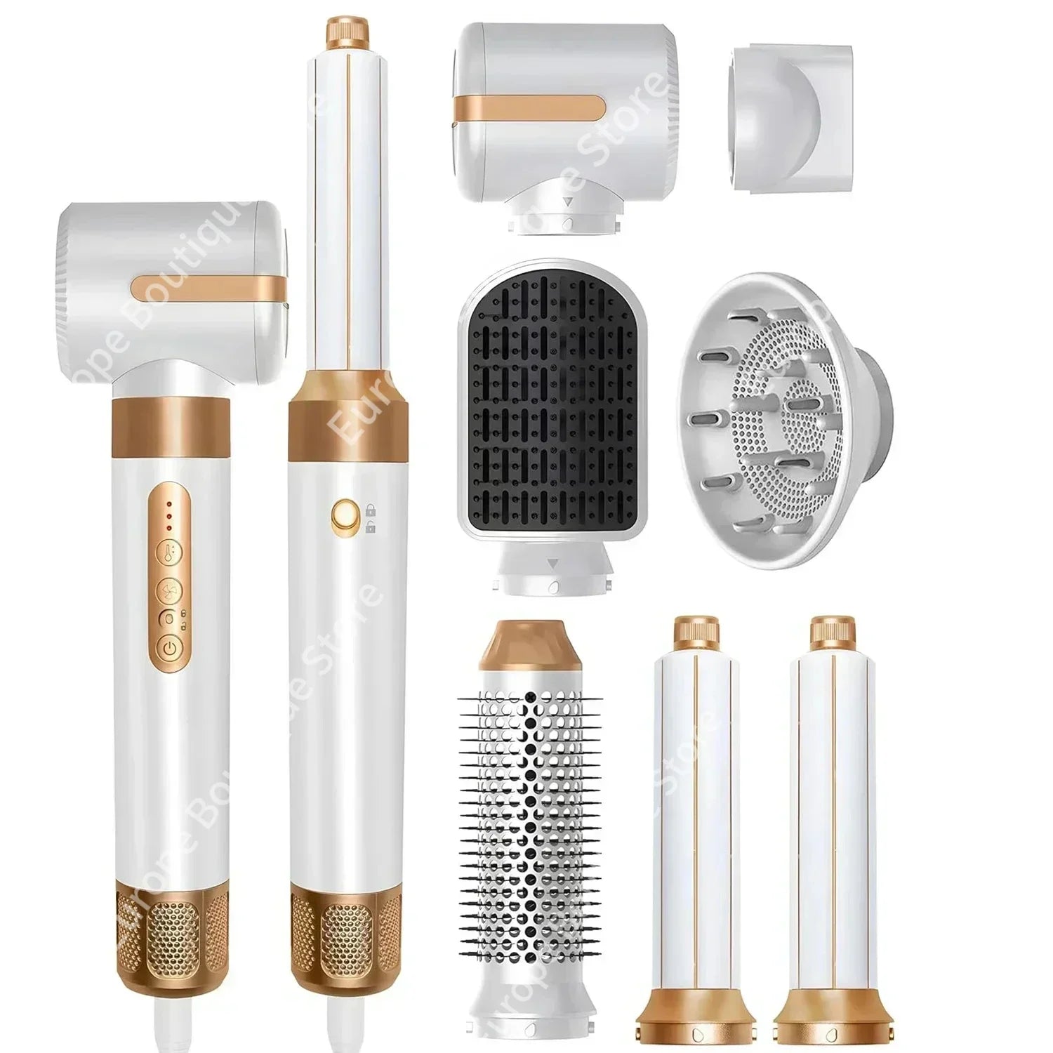 Tinsol Pro 7-en-1 Brosse Soufflante — Coiffure Haute Vitesse à Domicile