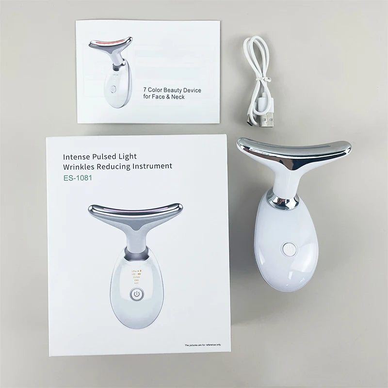 Anti-Aging Face Lifting Device with Therapy Reduce Wrinkle Skin Tightening Rejuvenation Neck Lifting Massager